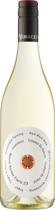 Vinaceous Wines Crafted by Hand Fiano 2024 bottle — Mount Barker